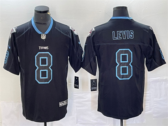 Men's Tennessee Titans #8 Will Levis Navy 2018 Lights Out Color Rush Limited Stitched Jersey Men's Tennessee Titans #8 Will Levis Navy 2018 Lights Out Color Rush Limited Stitched Jersey